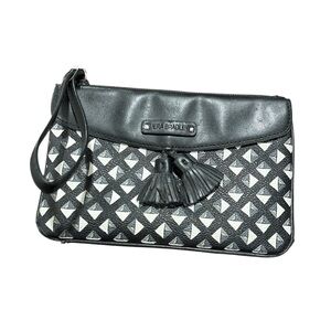 Vera Bradley Wristlet tassel Black and White diamond Patterned
